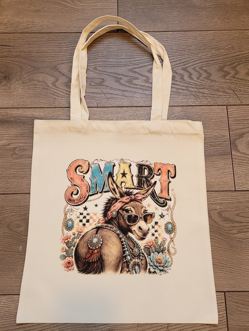 Custom Smart A*s Canvas Tote Bag